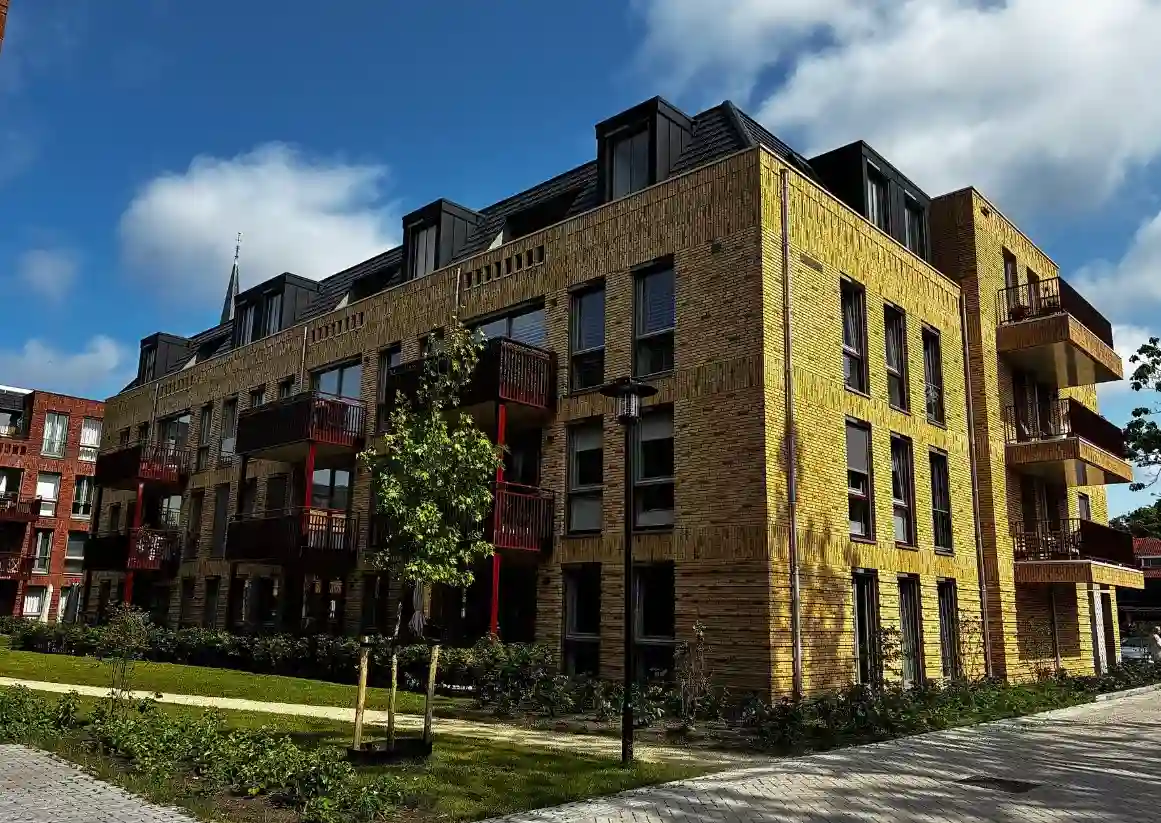 Nieuwbouwproject Ridderhof, Wassenaar, afgewerkt met dunpleister